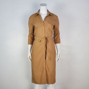 Vintage Y2K Zinc Tan Shirtdress
